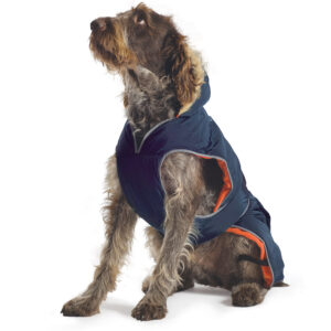 Ancol Navy Parka Dog Coat