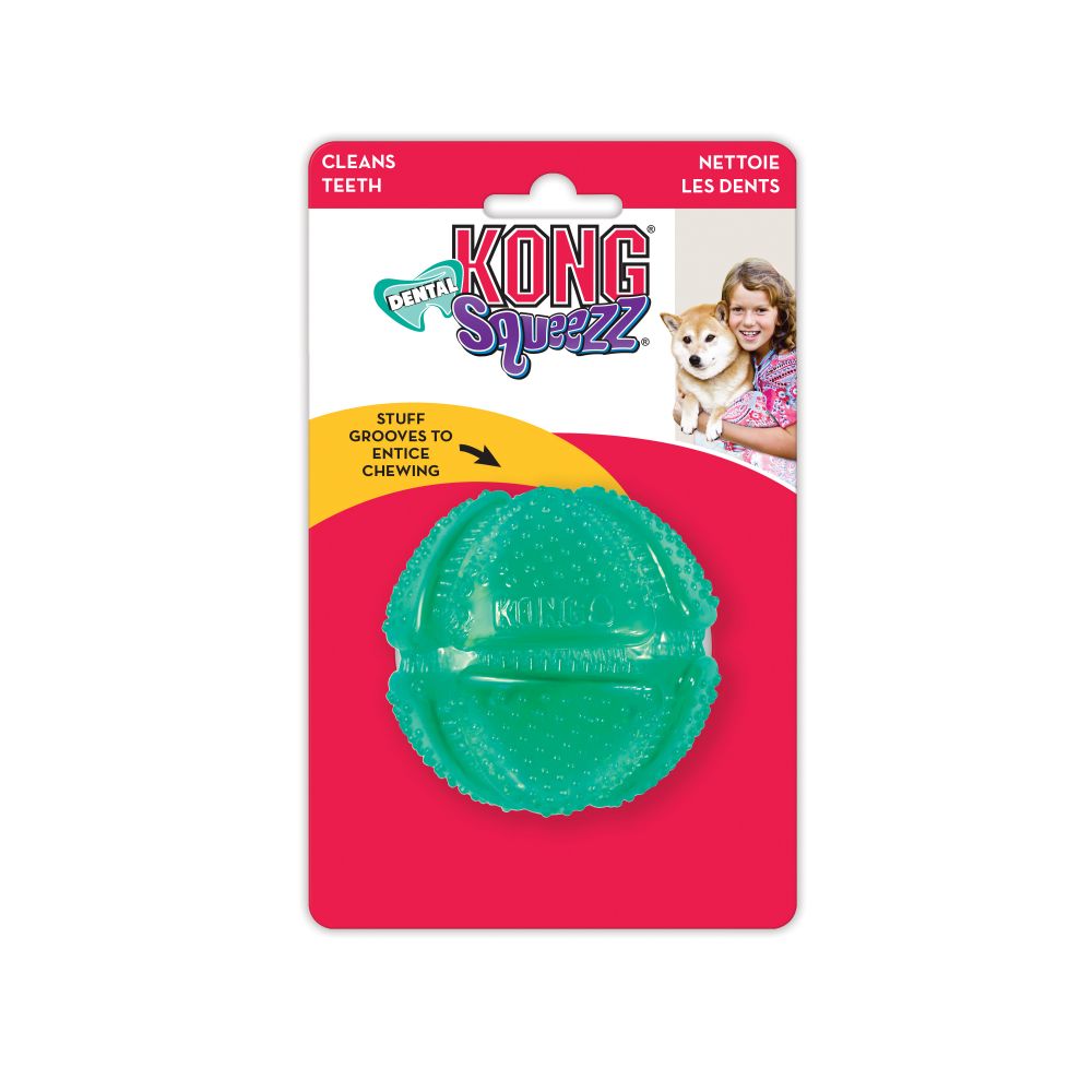 Kong Dental Squeezz Ball Medium K9Petshop