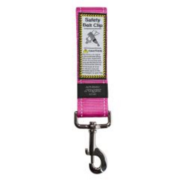 Rogz Utility Car Safety Belt Clip Pink