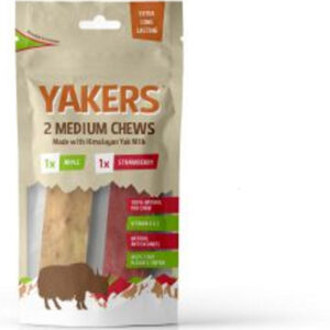 Yakers Dog Chews Strawberry and Apple Medium